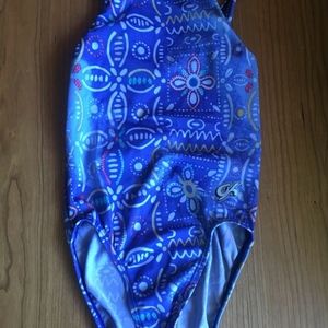 Bright Blue Gymnast's Leotard, CS, by GK Elite